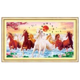 Tranh thêu chữ thập Mã đáo thành công DLH-YA1109-Siêu thị tranh thêu