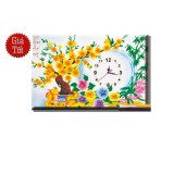 Tranh thêu chữ thập mai khai phú quý dlh-88814-siêu thị tranh thêu