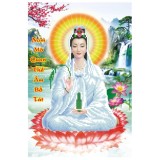 Tranh thêu chữ thập Phật bà tọa sen YN2530-Siêu thị tranh thêu