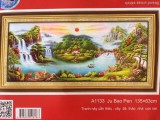 Tranh thêu chữ thập phong cảnh dlh-ya1133-bảo ngọc