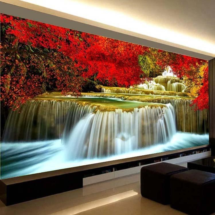 Tranh thêu chữ thập Phong cảnh lưu thủy sinh tài monalisa FJ0719-Siêu thị tranh thêu