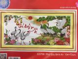 Tranh thêu chữ thập phú quý bình an 222780