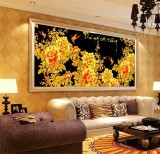Tranh thêu chữ thập phú quý cát tường 222564