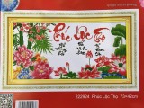 Tranh thêu chữ thập Phúc Lộc Thọ DLH-222924-Ngọc Thịnh