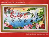 Tranh thêu chữ thập phúc lộc thọ 222994