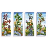 Tranh thêu chữ thập tứ quý 5D A910