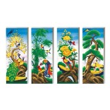 Tranh thêu chữ thập 4 mùa Mai Trúc Cúc Tùng DLH-YA1123-Bảo Ngọc