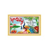 Tranh thêu chữ thập Vợ chồng DLH-222961-Siêu thị tranh thêu