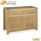 Tủ chén thấp 2 cánh 2 ngăn Casa gỗ sồi