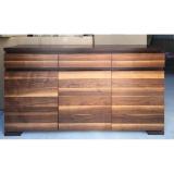 Tủ đựng đồ 3 cánh 3 ngăn kéo màu gỗ walnut