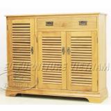 tủ giày dép gỗ sồi mỹ 3 cánh