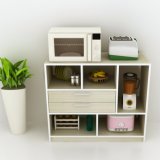 Tủ kệ lò vi sóng Nhà Gọn KS08 (Vân gỗ sáng)