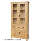 Tủ kính 4 cánh 3 hộc – EUF 206