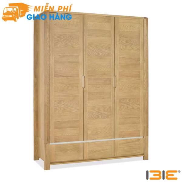 Tủ quần áo Casa 3 cánh gỗ sồi 1m4