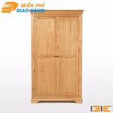 Tủ quần áo Victoria 2 cánh gỗ sồi 1m2