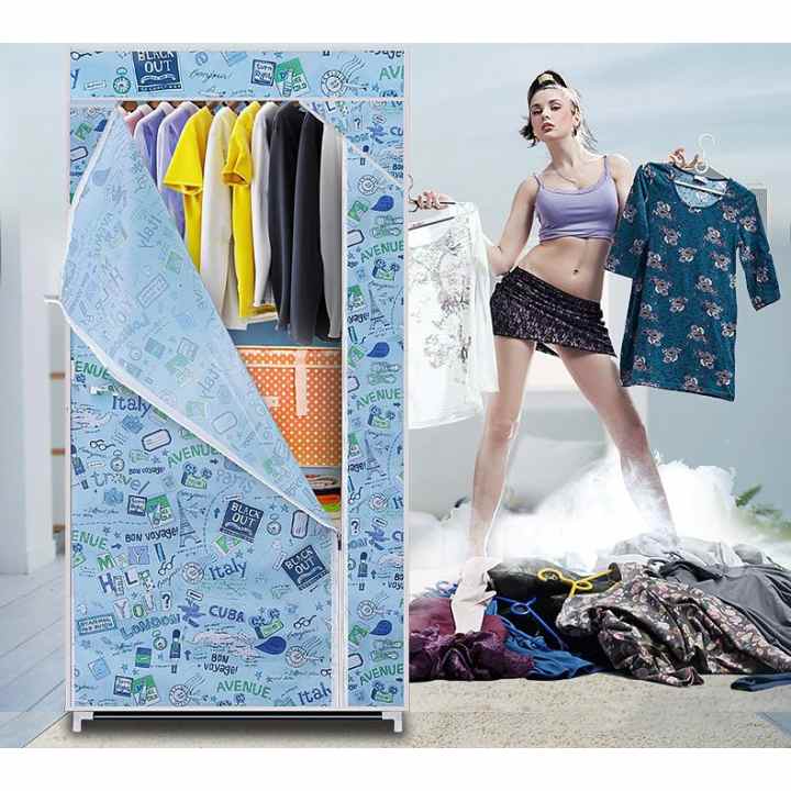 Tủ vải quần áo cá nhân mẫu mới 2016 (xanh)