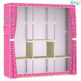 Tủ vải quần áo cỡ lớn 3 buồng 8 ngăn siêu bền
