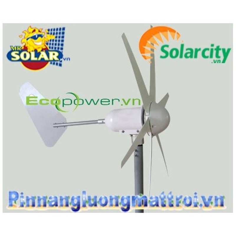 Tua bin gió solarcity (tua bin gió trục ngang 6 cánh ) 500W