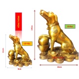 Tượng Chó bằng đồng thau cỡ Đại nặng 1200g cao 19cm - Phong thuỷ mang lại may mắn sức khoẻ cho gia chủ