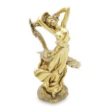 Tượng cô gái và chim ó 36x23cm