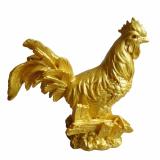 Tượng đá vàng gà cồ đại cát GDV17(Vàng)