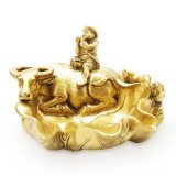 Tượng gạt tàn con trâu 16x10cm