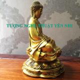 Tượng Phật A Di Đà tọa đài sen 20x12cm
