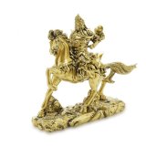 Tượng Quan Công cưỡi ngựa 26x22cm