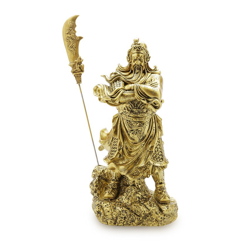 Tượng Quan Công khoanh tay đại 50x24cm