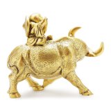 Tượng trâu mập 18x15cm