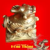 Tượng Tỳ hưu bệ lớn - Chất liệu bằng đồng thau cao 13cm nặng 860g (linh vật phong thủy tài lộc và trừ tà)