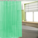 UINN PEVA 3D Translucence Resists Mold Bathing Shower Bathroom Curtain 180*180cm Green - intl