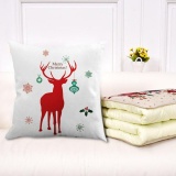 UINN Retro Christmas Cotton Line Pillowcase Bedroom Sofa Decoration Cushion Cover Linen Color 1 - intl