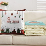 UINN Retro Giáng Sinh Cotton Dòng Áo Gối Phòng Ngủ Trang Trí Sofa Đệm Lót Màu 3-quốc tế