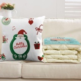 UINN Retro Christmas Cotton Line Pillowcase Bedroom Sofa Decoration Cushion Cover Linen Color 4 - intl