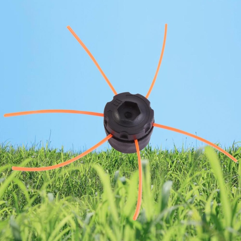 Universal Plastic Strimmer Head Trimmer Heads String Set for Gasoline Grass Brush (Black) - intl