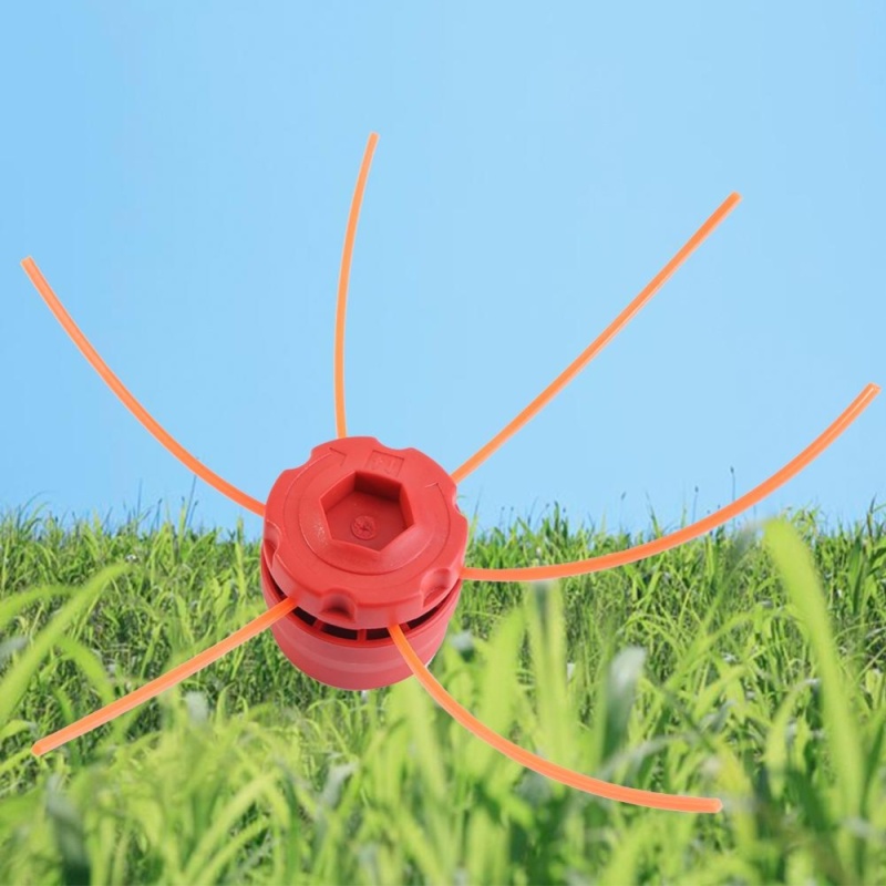Universal Plastic Strimmer Head Trimmer Heads String Set for Gasoline Grass Brush (Red) - intl