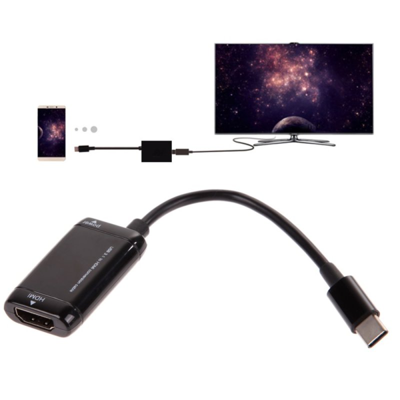 Bảng giá Dây Cáp Adapter Màn Hình Chuyển Đổi USB 3.1 Loại C MHL Sang HDMI Dành Cho Điện Thoại Thông Minh le 1 (Quốc tế) Phong Vũ
