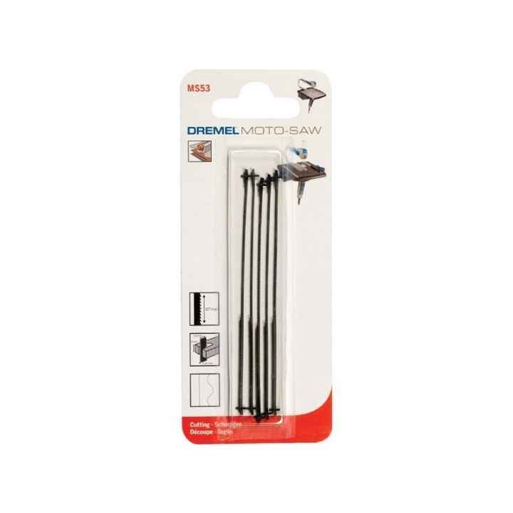 Vỉ 5 lưỡi cưa lọng cắt kim loại Dremel MS53