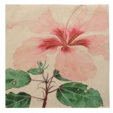 Vintage Chinese Style Ink Painting Lotus Home Pillow Case Throw Cushion Cover #05