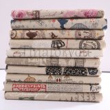 Vintage Europe Styles Natural Cotton Linen Fabric Cloth Sewing Craft Remnants Building - intl