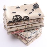 Vintage Europe Styles Natural Cotton Linen Fabric Cloth Sewing Craft Remnants Building - intl