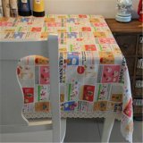 Đầm Linen Chữ Nhật Bàn Trà Vải Bàn Vải Cotton Phối Ren Cà Phê Bàn Kitch en Đảng Phục Vụ Bộ Đồ Ăn Nhà Dệt