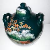 Chum sành - Vò gốm sứ 10 lit S2 ( men lam)
