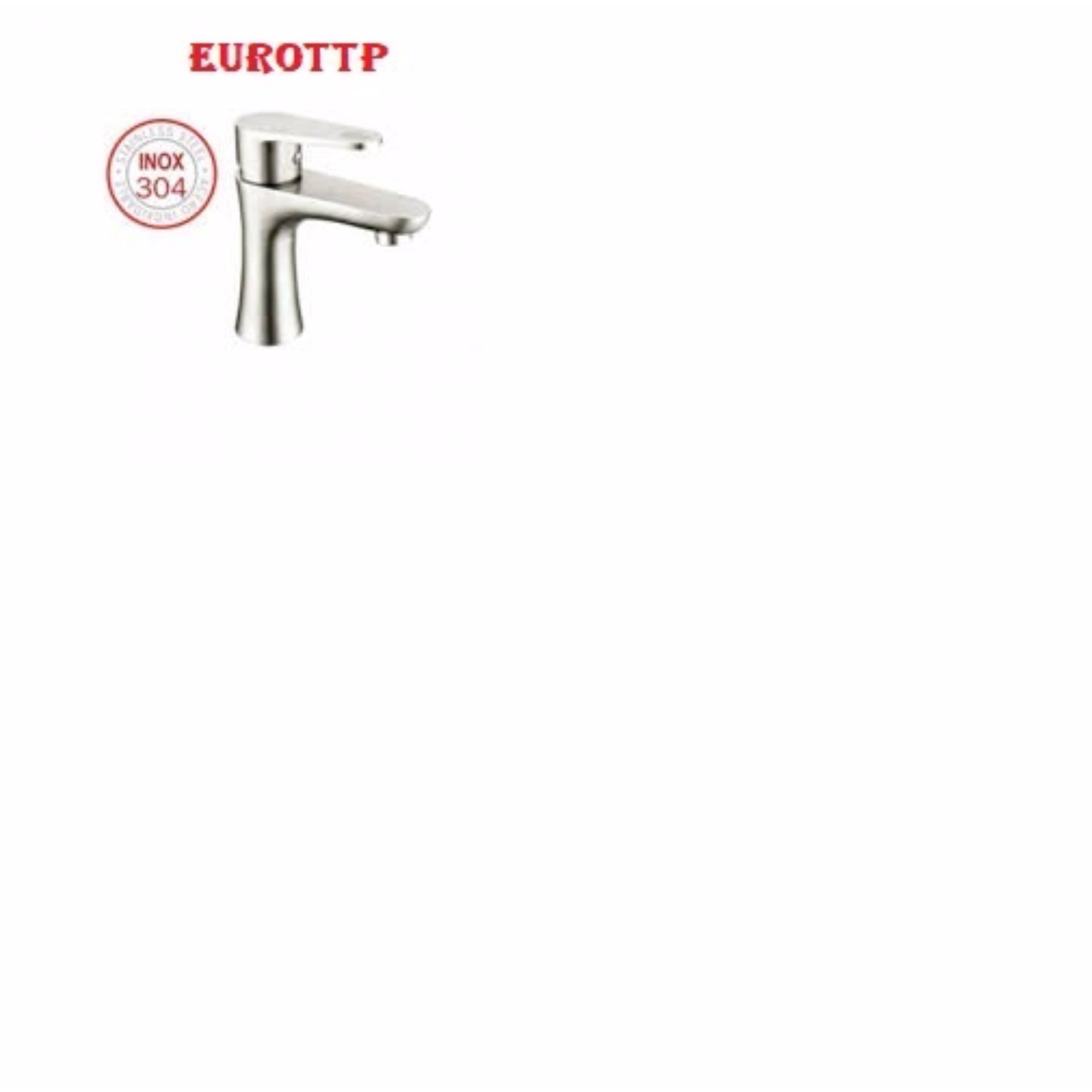 Vòi lavabo nóng lạnh Inox SUS 304 EUROTTP EU-3311 (vàng)