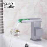 Vòi lavabo thác nước Led cao cấp đổi màu theo nhiệt độ Euro Quality