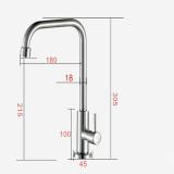 Vòi Rửa Bát Cao Cấp Innox 304 ( Cần Vuông ) 18
