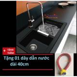 Vòi rửa chén lạnh cắm chậu Sunzin 140, inox 304 không gỉ, tặng kèm 1 dây dẫn nước