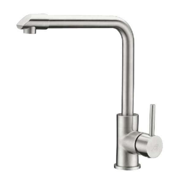 Vòi rửa chén nóng lạnh Inox SUS 304 nguyên khối Proxia PR-804 (trắng bạc)