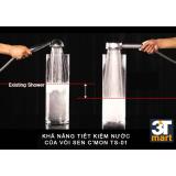 Vòi sen siêu tăng áp 400% CMON TS-01 (bạc)